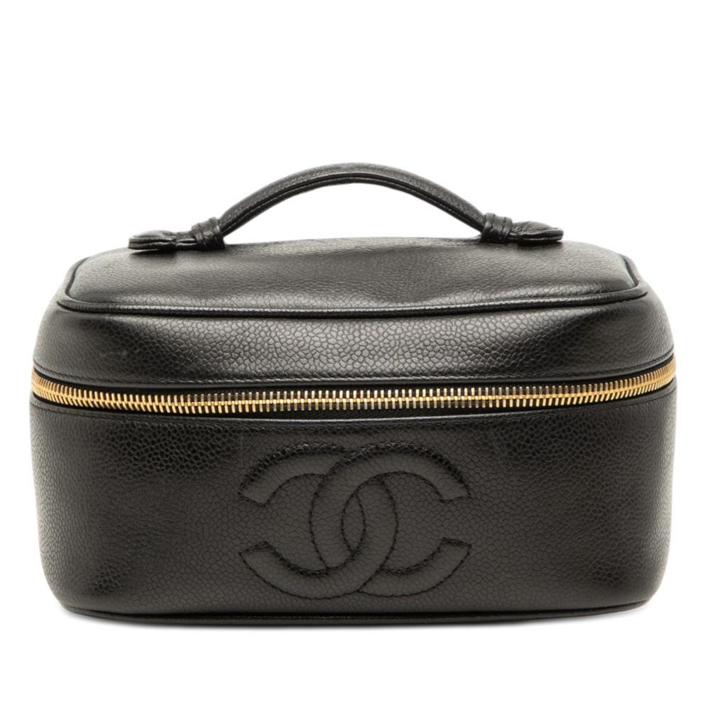 Pre-Loved Chanel CC Caviar Vanity Case